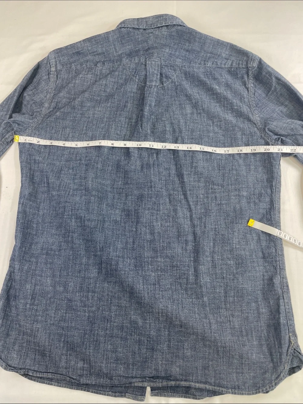 Banana Republic Chambray Denim Button-Down Blue M